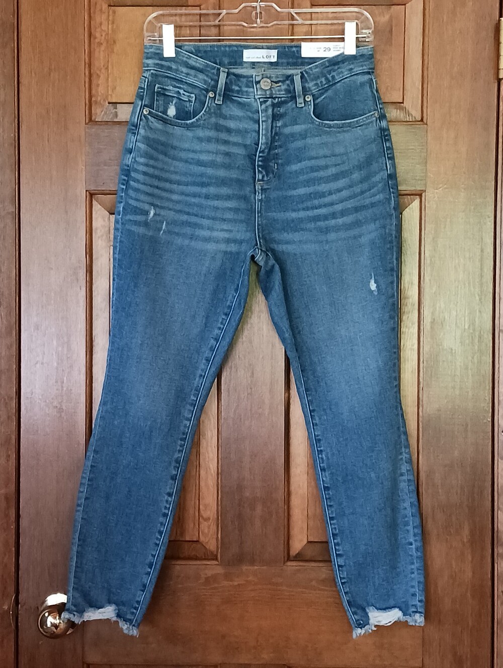 Loft Curvy High Waist Cropped Skinny Jeans 8P 8 Petite 29P NWT New with Tags